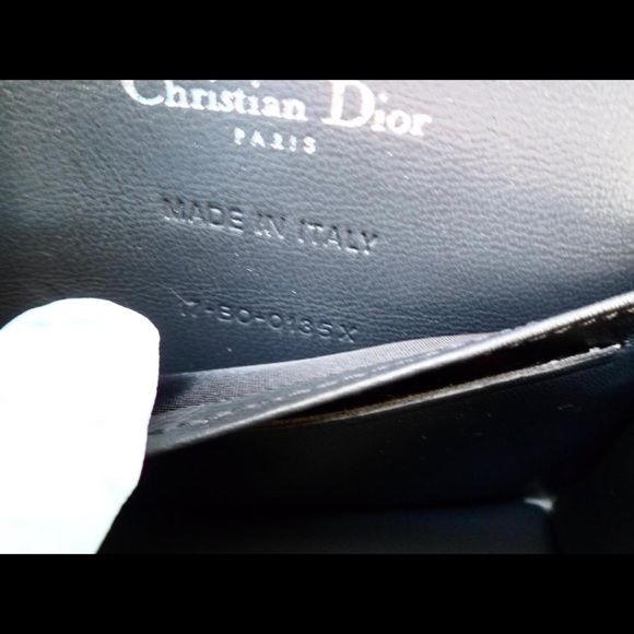 DIOR CLUTCH MINI DIORAMA silver leather cross body - Picture 7 of 8